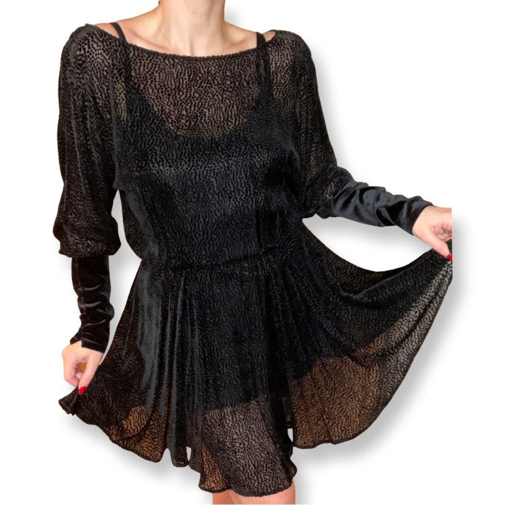 ZAC Zac Posen Velvet Dress, sz 0/XS